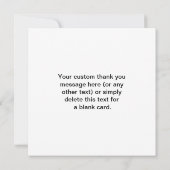 Promotional QR code (editable) plus Logo Pattern Dankeskarte (Rückseite)