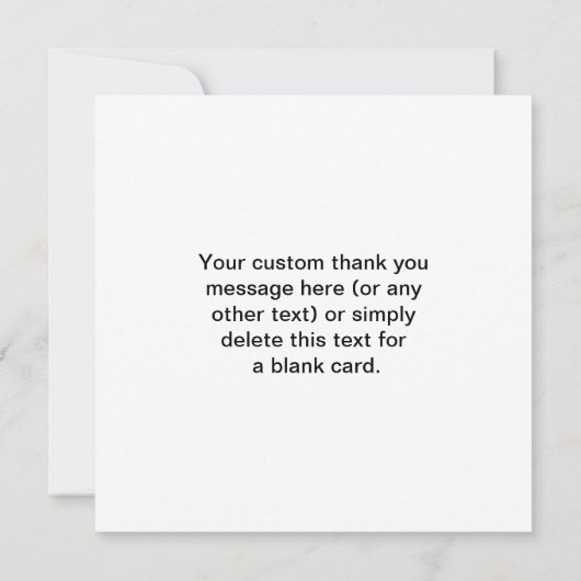 Promotional QR code (editable) plus Logo Pattern Dankeskarte (Rückseite)