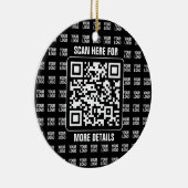 Promotional QR code (editable) plus Logo Pattern Keramik Ornament (Rechts)