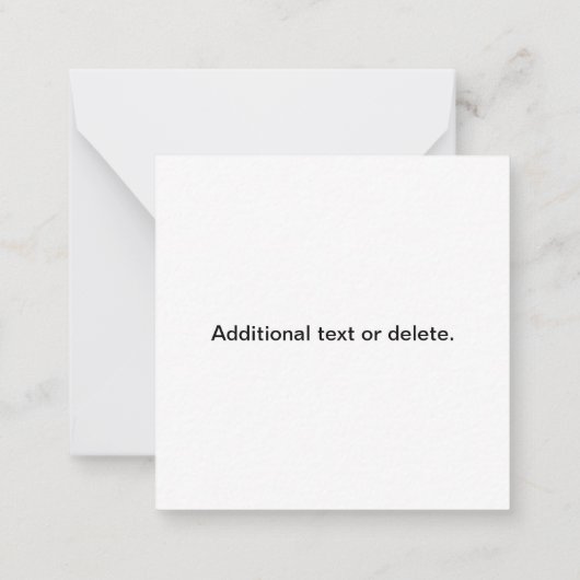 Promotional QR code (editable) plus Logo Pattern Mitteilungskarte (Rückseite)