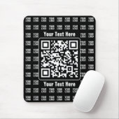 Promotional QR code (editable) plus Logo Pattern Mousepad (Mit Mouse)