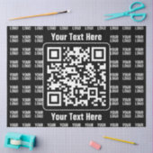 Promotional QR code (editable) plus Logo Pattern Seidenpapier (Basteln)