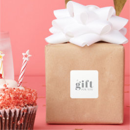 Promotional Salon Business Gift Quadratischer Aufkleber