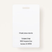 Promotional Salon Business Name Ausweis (Rückseite)