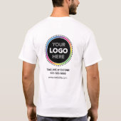 Promotional T-Shirt with Front and Back Logo (Rückseite)
