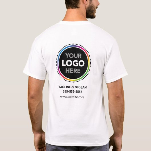 Promotional T-Shirt with Front and Back Logo (Rückseite)