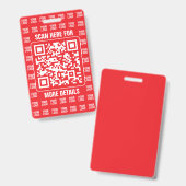 Promotionaler QR-Code (editierbar) mit Logo-Muster Ausweis (Vorder- & Rückseite)