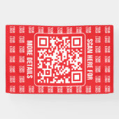 Promotionaler QR-Code (editierbar) mit Logo-Muster Banner (Horizontal)