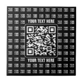 Promotionaler QR-Code (editierbar) mit Logo-Muster Fliese (Vorderseite)