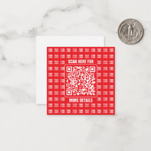 Promotionaler QR-Code (editierbar) mit Logo-Muster Mitteilungskarte