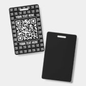 Promotionaler QR-Code (editierbar) plus Logo-Muste Ausweis (Vorder- & Rückseite)