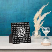 Promotionaler QR-Code (editierbar) plus Logo-Muste Fotoplatte (InSitu)