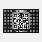 Promotionaler QR-Code (editierbar) plus Logo-Muste Fußmatte (Vorderseite)