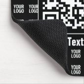 Promotionaler QR-Code (editierbar) plus Logo-Muste Mousepad (Ecke)