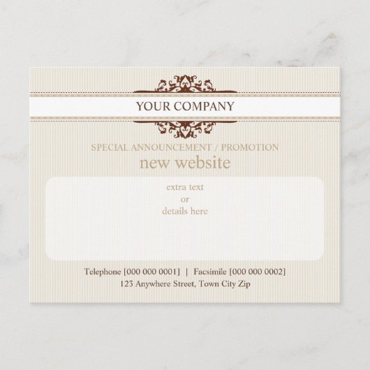 PROMOTIONELLE POSTCARD :: Göttlicher 1A Postkarte (Vorderseite)