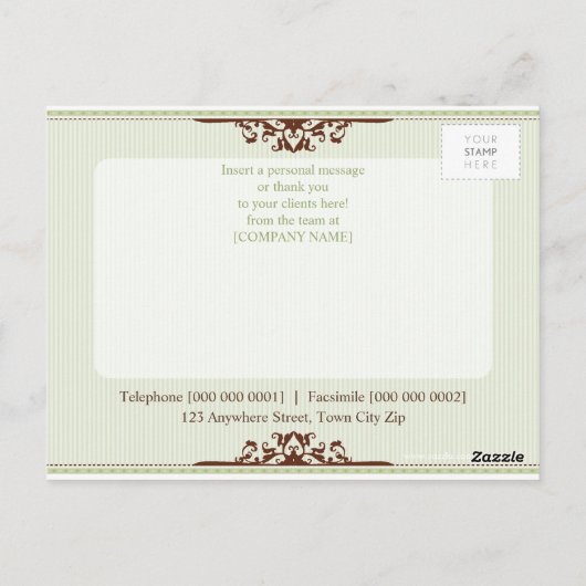 PROMOTIONELLE POSTKARTE: Göttlicher 3B Postkarte (Rückseite)