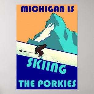 PROMOTIONELLER POSTER MICHIGAN HOLT DIE PORKIES