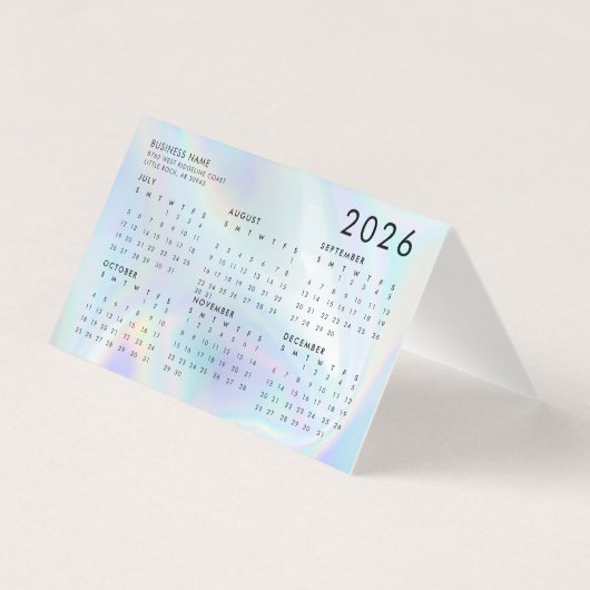 Promotionkalender für das moderne Unternehmen 2026 (Rückseite)