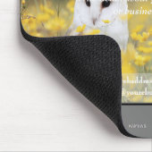 Promotionmousepad grau mit Blütenblättern - HAMbyW Mousepad (Ecke)