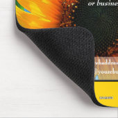 Promotionmousepad Gray mit Sonnenblume - HAMbyWG Mousepad (Ecke)