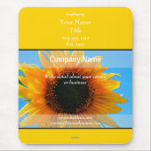 Promotionmousepad Gray mit Sonnenblume - HAMbyWG Mousepad (Vorne)