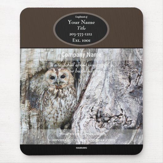 Promotionmousepad Owl HAMbyWG Mouse Pad Mousepad (Vorne)