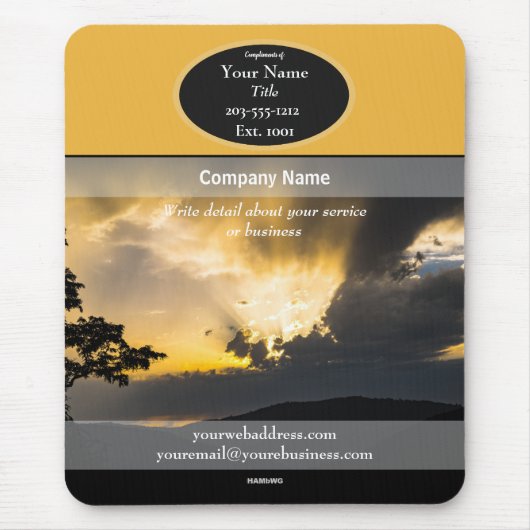 Promotionmousepad Sunset HAMbyWG Mouse Pad Mousepad (Vorne)