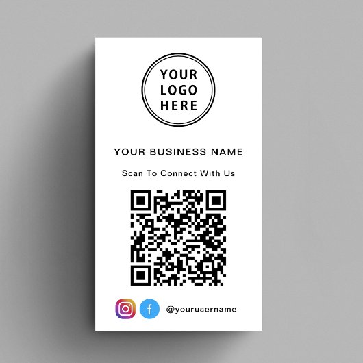 Promotions-Log-QR-Code Visitenkarte