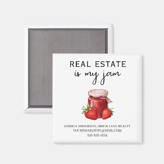 Promotions Real Anwesen ist mein Jam Realty Magnet (Vorderseite/Rückseite)
