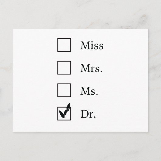 Promotionsgeschenke für Frauen Postkarte (Vorderseite)