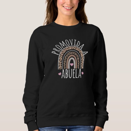 Promovida A Abuela Spanische Großmutter Schwangers Sweatshirt (Vorderseite)