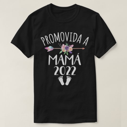 Promovida A Mama 2022 Spanish Mom Announcement  T-Shirt (Design vorne)