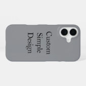 promoviertes benutzerdefiniertes einfaches iPhone- iPhone 16 Hülle (Rückseite (Horizontal))