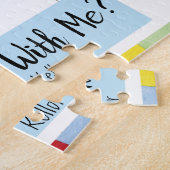 Promposal Ballon-Monogramm-Puzzlespiel Puzzle (Seite)