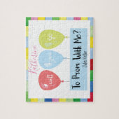 Promposal Ballon-Monogramm-Puzzlespiel Puzzle (Vertikal)