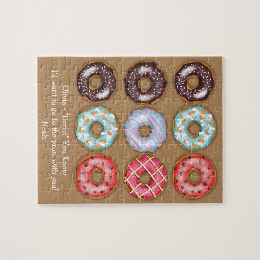 Promposal Donuts Prom Tanz Puzzle (Horizontal)