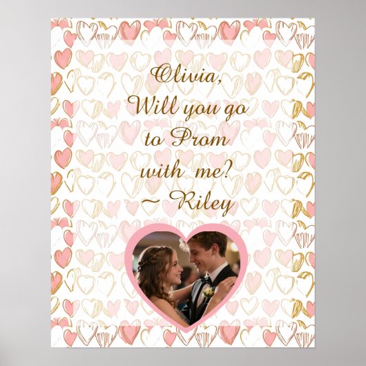 Promposal | Go to Prom with Me Question Photo Poster (Vorne)