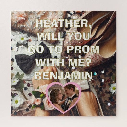 Promposal | Go to Prom with Me Question Photo Puzzle (Vertikal)