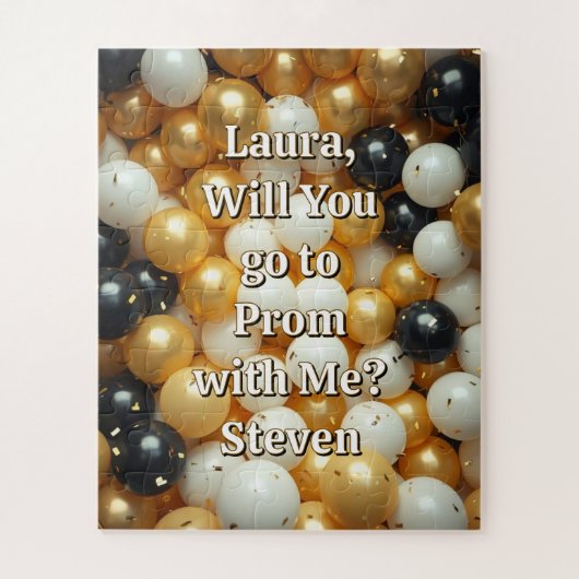 Promposal | Go to Prom with Me Yes or No? Puzzle (Vertikal)