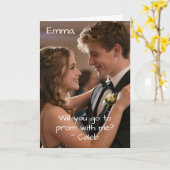 Promposal | Will You go to Prom with Me? Photo Karte (Gelbe Blume)