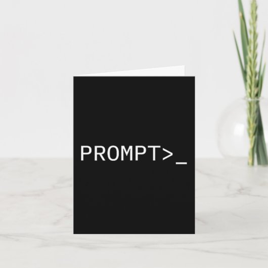Prompt Coder Gift For Ai Prompt Engineer & Hac Karte (Vorderseite)