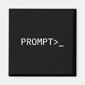 Prompt Coder Gift For Ai Prompt Engineer & Hac Magnet (Vorne)