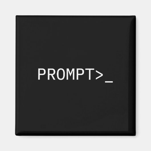 Prompt Coder Gift For Ai Prompt Engineer &amp; Hac Magnet (Vorne)