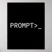Prompt Coder Gift For Ai Prompt Engineer & Hac Poster (Vorne)