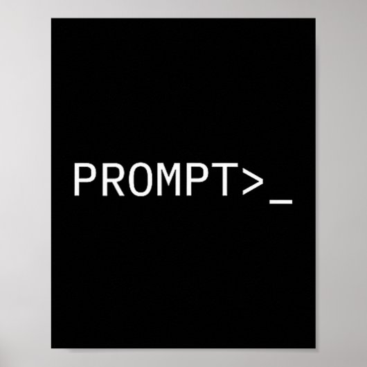 Prompt Coder Gift For Ai Prompt Engineer &amp; Hac Poster (Vorne)