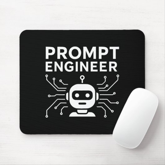 Prompt Engineer Apparel Funny Ai Tech Humor Gift  Mousepad (Mit Mouse)