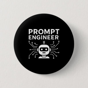 Prompt Engineer Bekleidung Lustiger Ai Tech Humor  Button