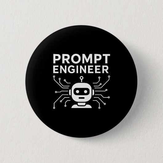 Prompt Engineer Bekleidung Lustiger Ai Tech Humor  Button (Vorderseite)