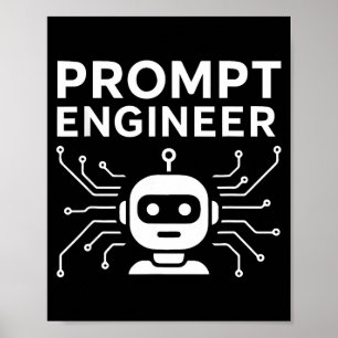 Prompt Engineer Bekleidung Lustiger Ai Tech Humor  Poster