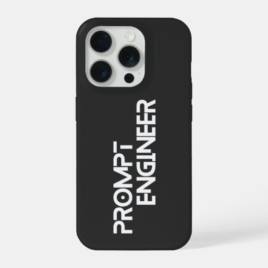 Prompt engineer minimalist quote iPhone hülle (Rückseite)